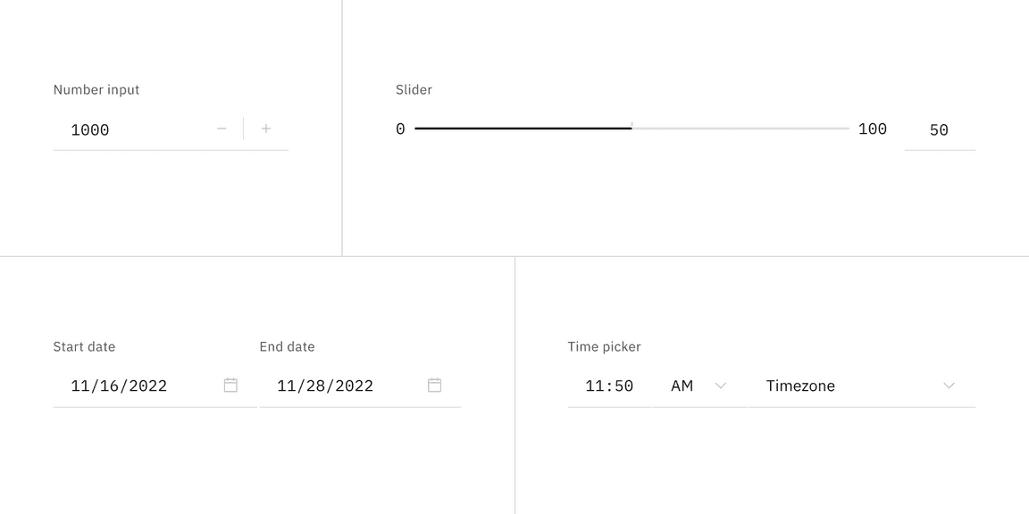 Read-only states for bound entry controls.